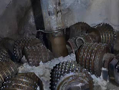 反井鑽機中心軸損壞